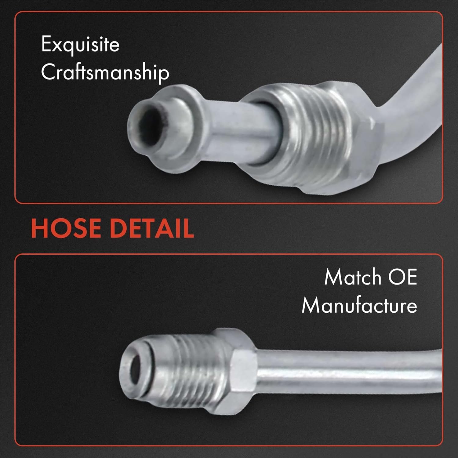A-Premium Power Steering Pressure Hose Line Assembly Compatible with Hyundai Santa Fe 2007 2008, 3.3L, Tube-To Rack