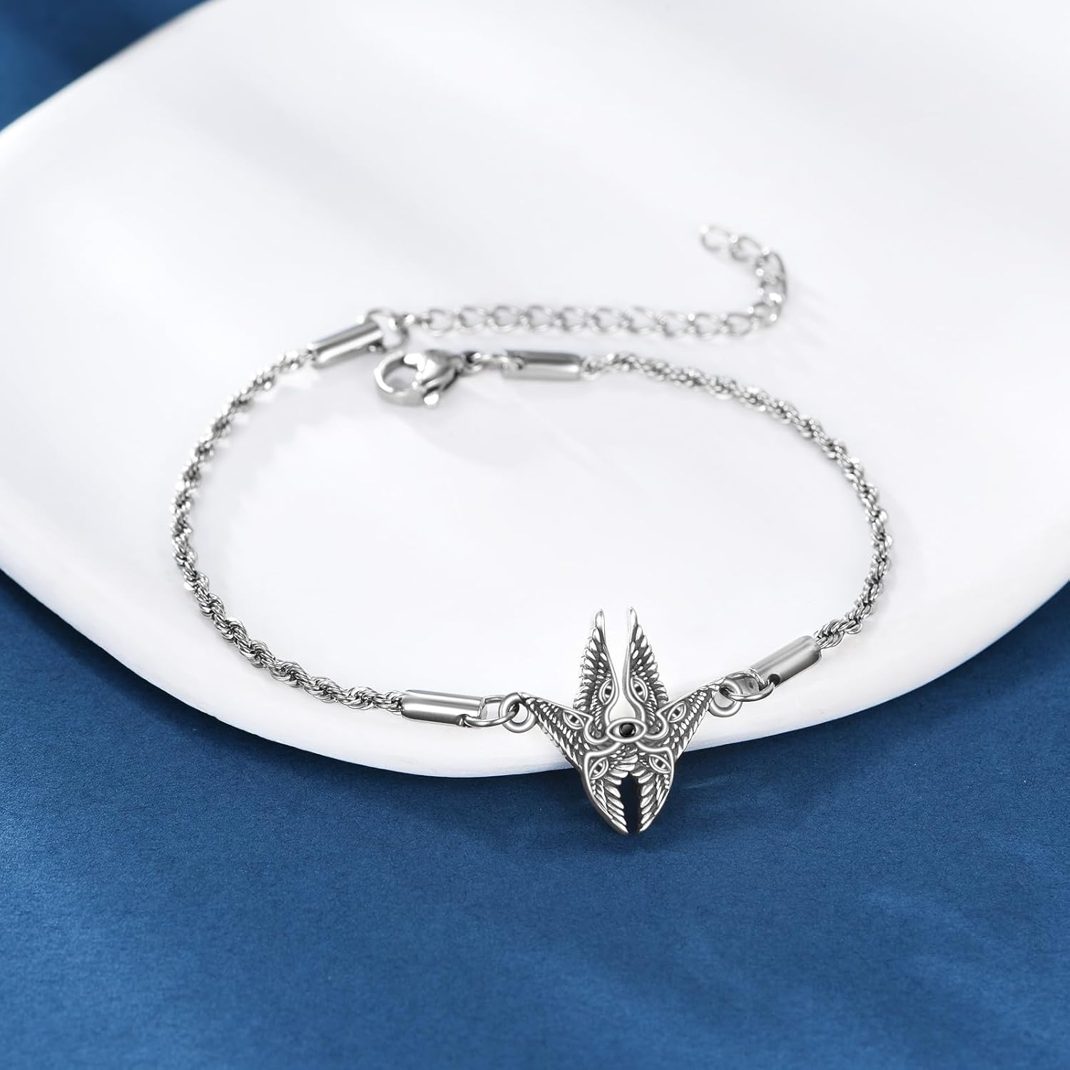 Seraphim Jewelry Set 925 Sterling Silver Guardian Angel Seraph Pendant Angel Wings Jewelry Christian Gifts for Women Men