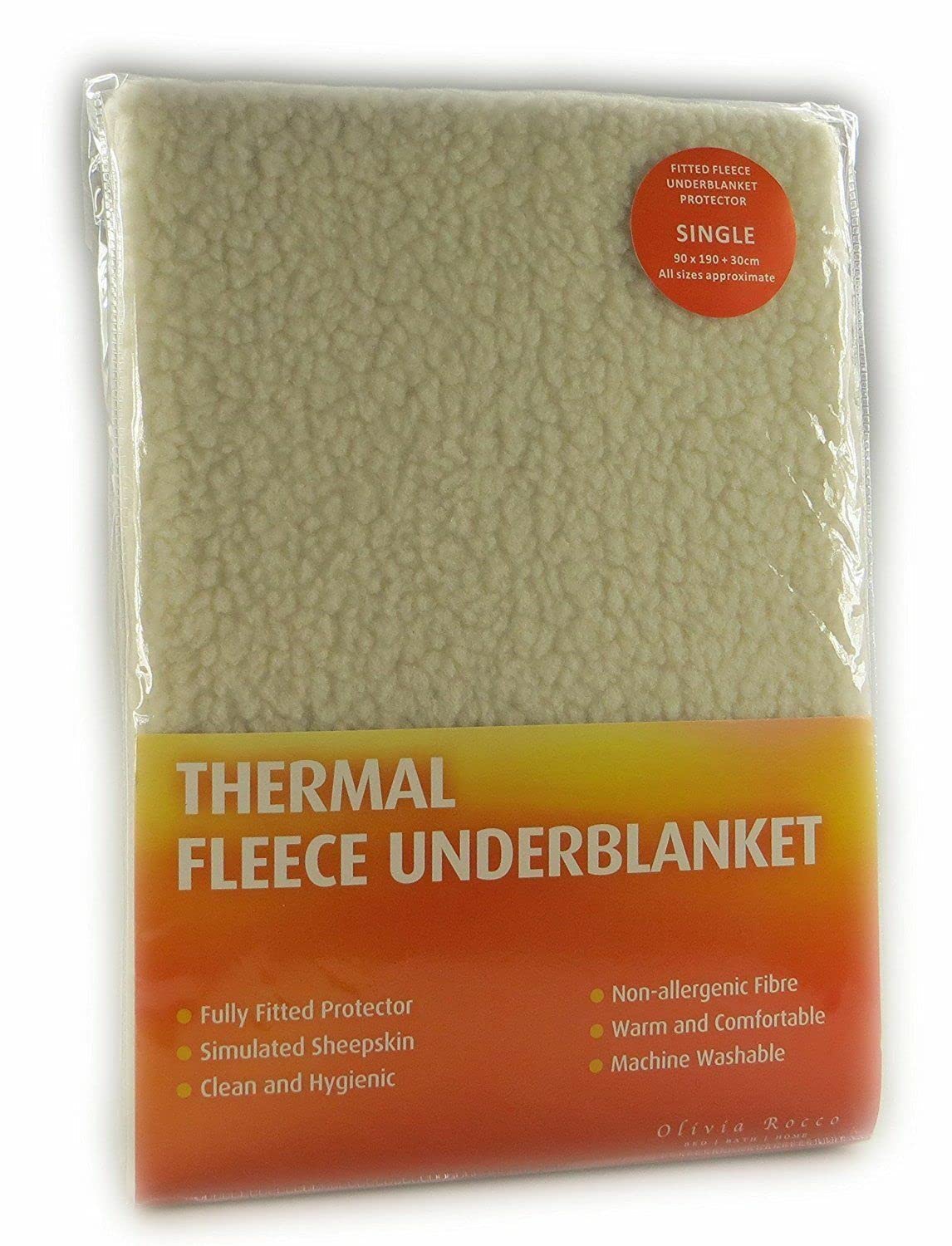 click2style THERMAL FLEECE UNDER BLANKET DEEP FITTED WARM UNDER BLANKET PROTECTOR (Bunk Bed)