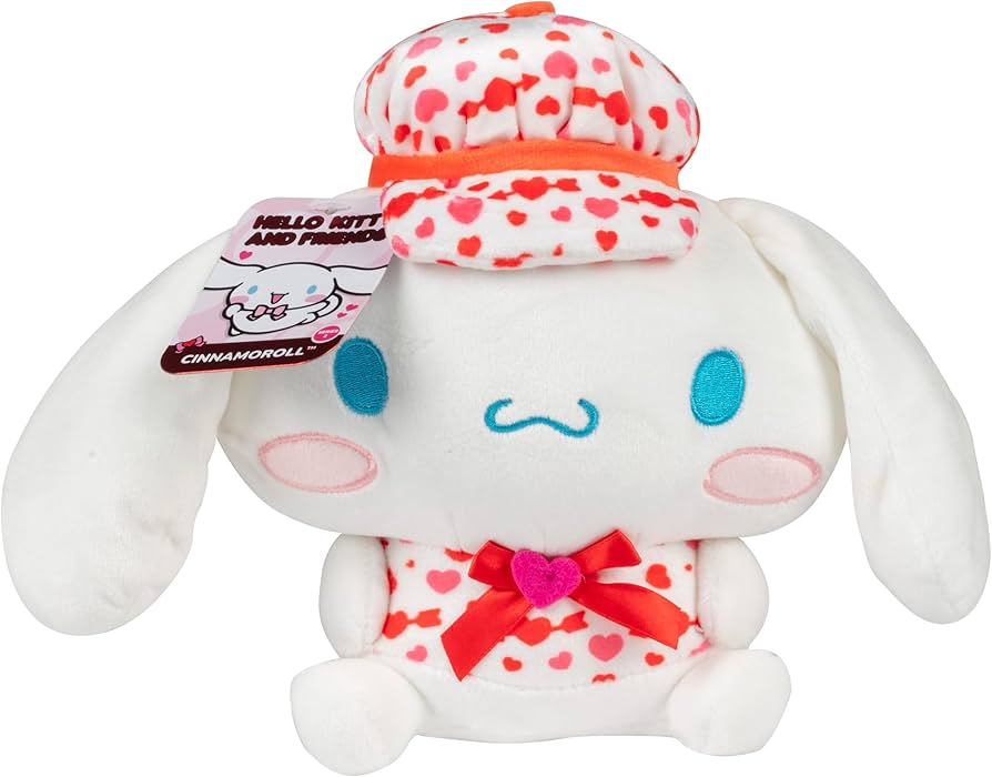Amazon.com: Cinnamoroll 8 Inch Hearts Christmas Plush - Officially