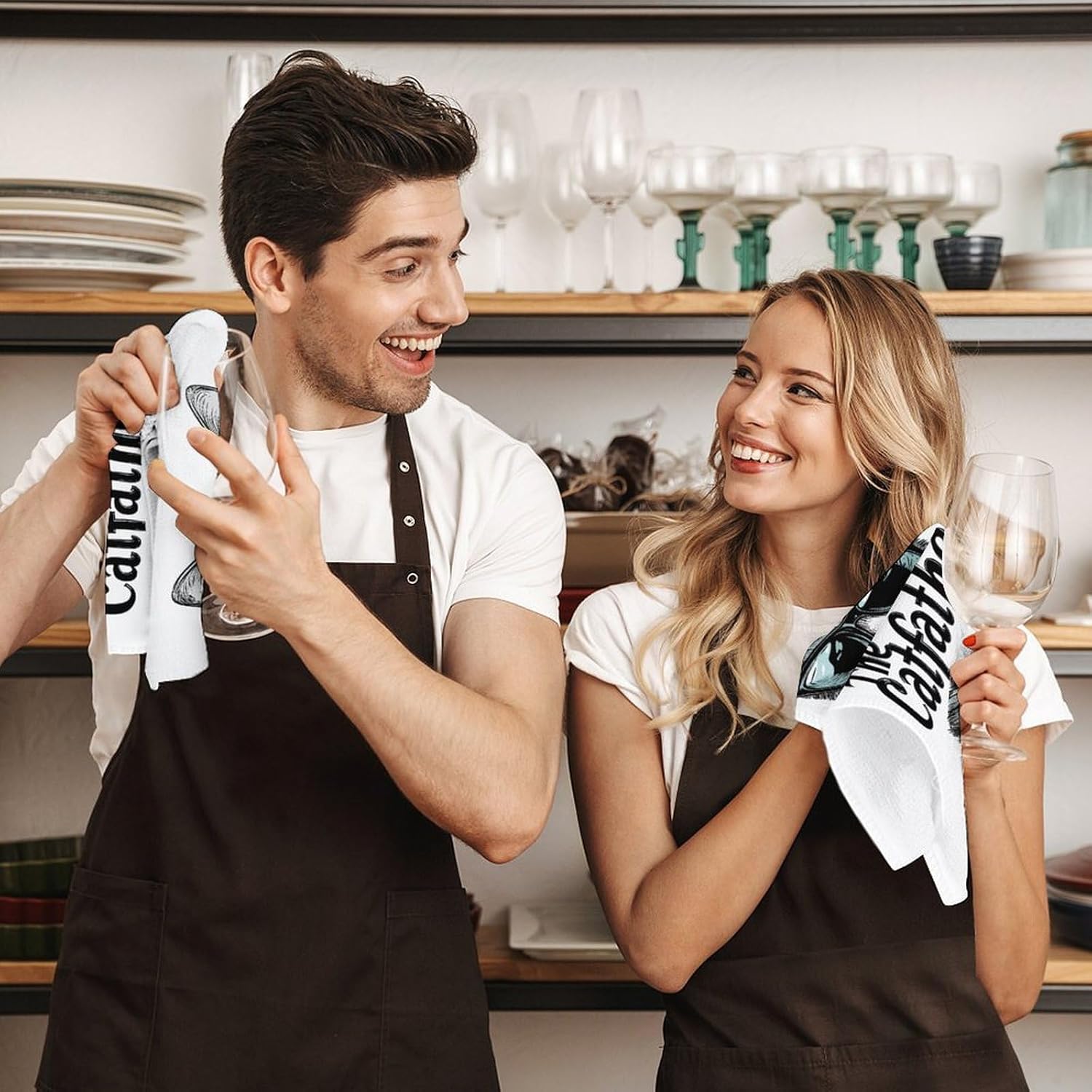 The Catfather Cat Father Dad Towel Hand Towels Decorative Towel for Bathroom Kitchen Shower Gym 4PCS