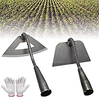 Vista 1 de Yavoik Azada hueca endurecida de acero, azadas de jardín para deshierbar, azada hueca para jardinería, herramienta de jardín para azadas, azadas