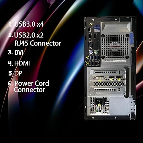 Miniatura 5 de Dell PC de escritorio para juegos RGB, Intel Quad I5 de hasta 3.6 GHz, Radeon R9 370 4G GDDR5, 16 GB de RAM, SSD 512G, WiFi y Bluetooth, teclado y