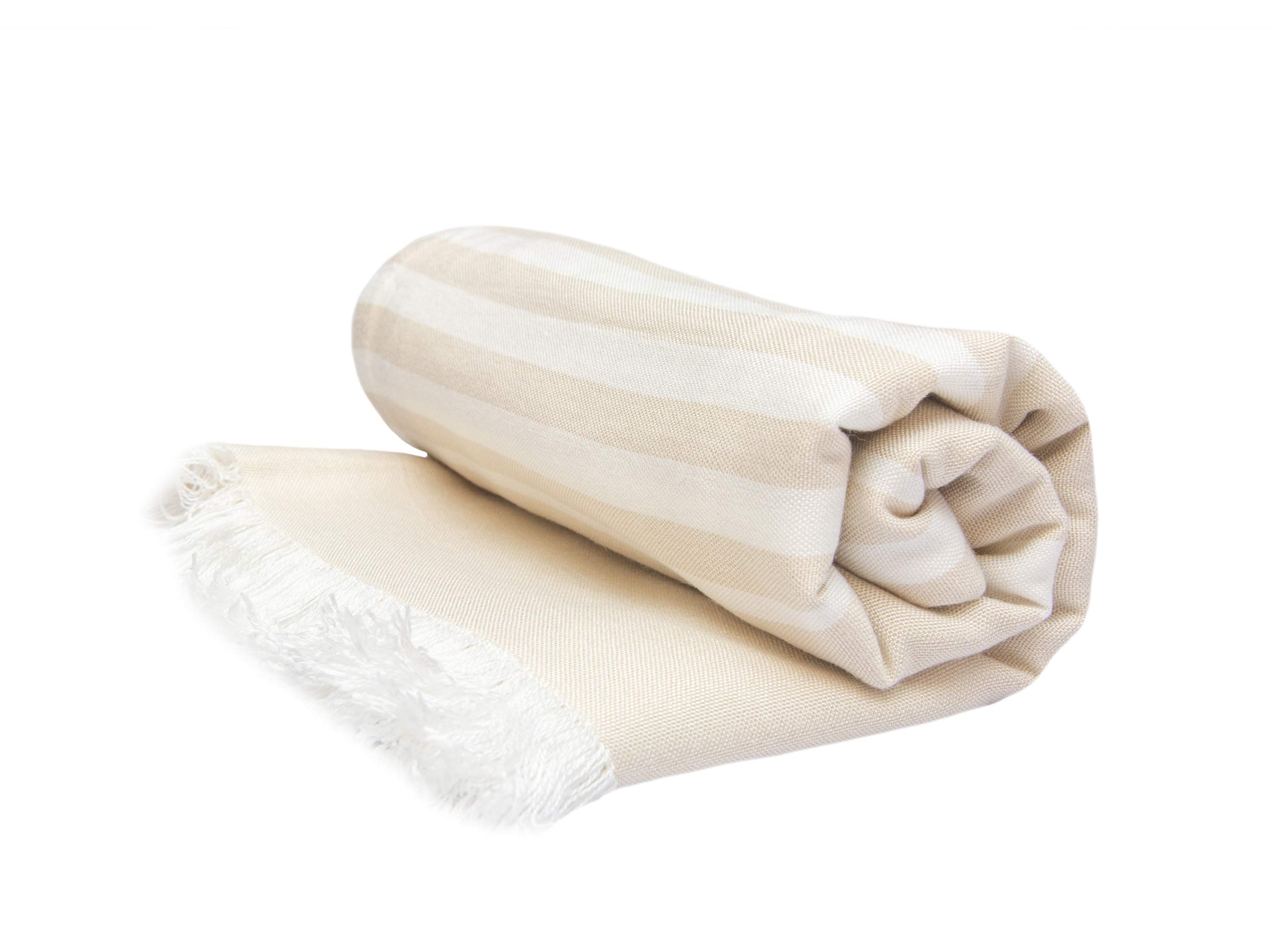 Mush 100% Bamboo Large Bath Towel | Ultra Soft, Absorbent, Light Weight, & Quick Dry Towel for Bath, Travel, Gym, Beach, Pool, and Yoga | 29 x 59 Inches / 75 X 150 cms (Pack of 1 - Beige)