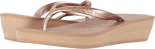 havaianas high fashion rose gold