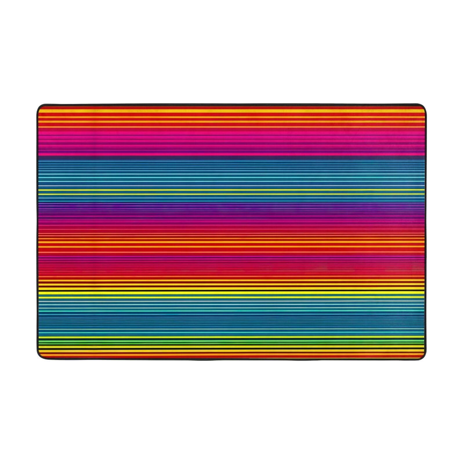 Tapis arc-en-ciel lavable et ultra doux pour protéger les pieds froids des enfants