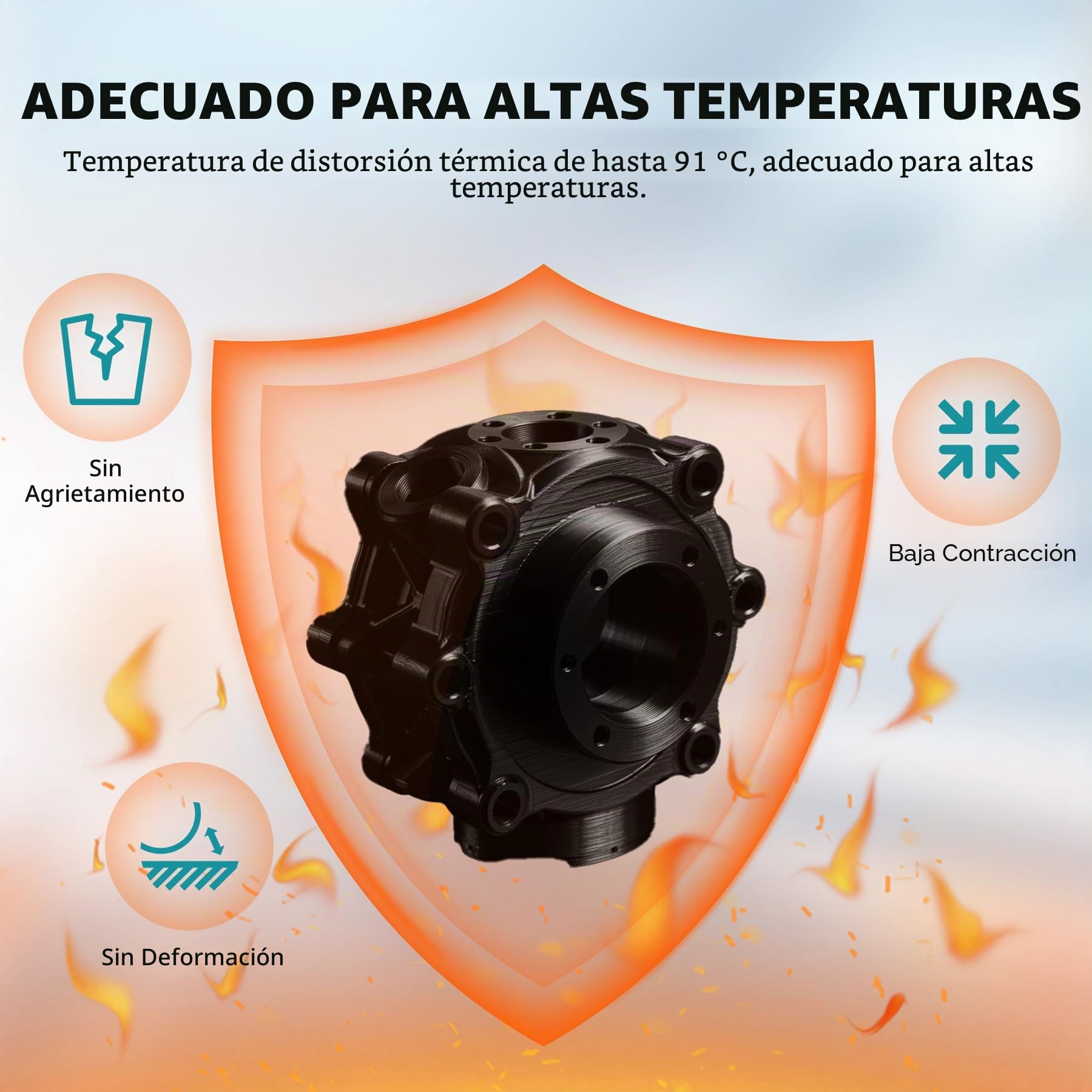 SUNLU ABS Filamento de Alta Velocidad, High Speed 350mm/s Filamento para Impresora 3D de 1,75mm, Resistencia al Calor, Excelente Tenacidad, Impresión Rápida, Total 4KG.(Negro+Blanco+Azul+Roja)
