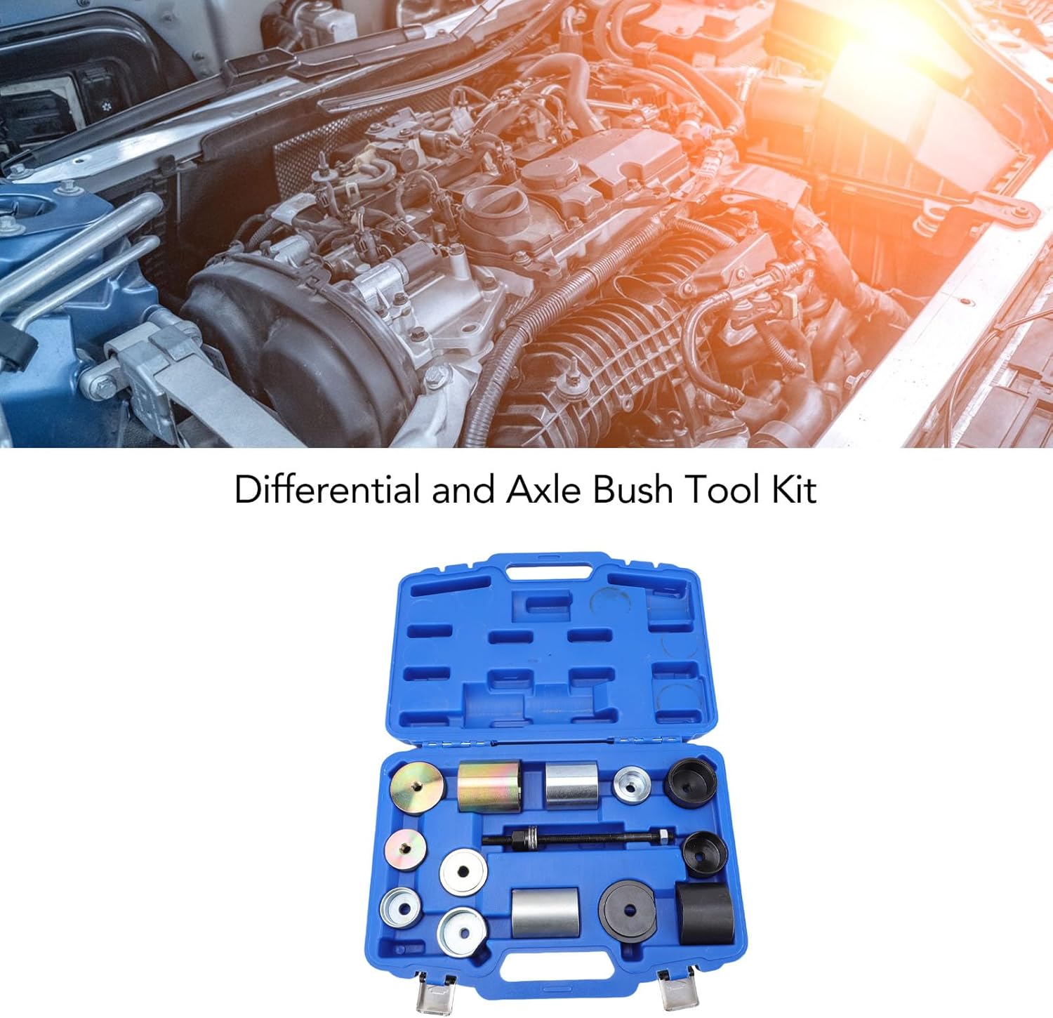 Keenso 14 Pcs Differential Bushing Tool, Axle Bushing Tool Kit for E Series Suspension Tool Kit for Various