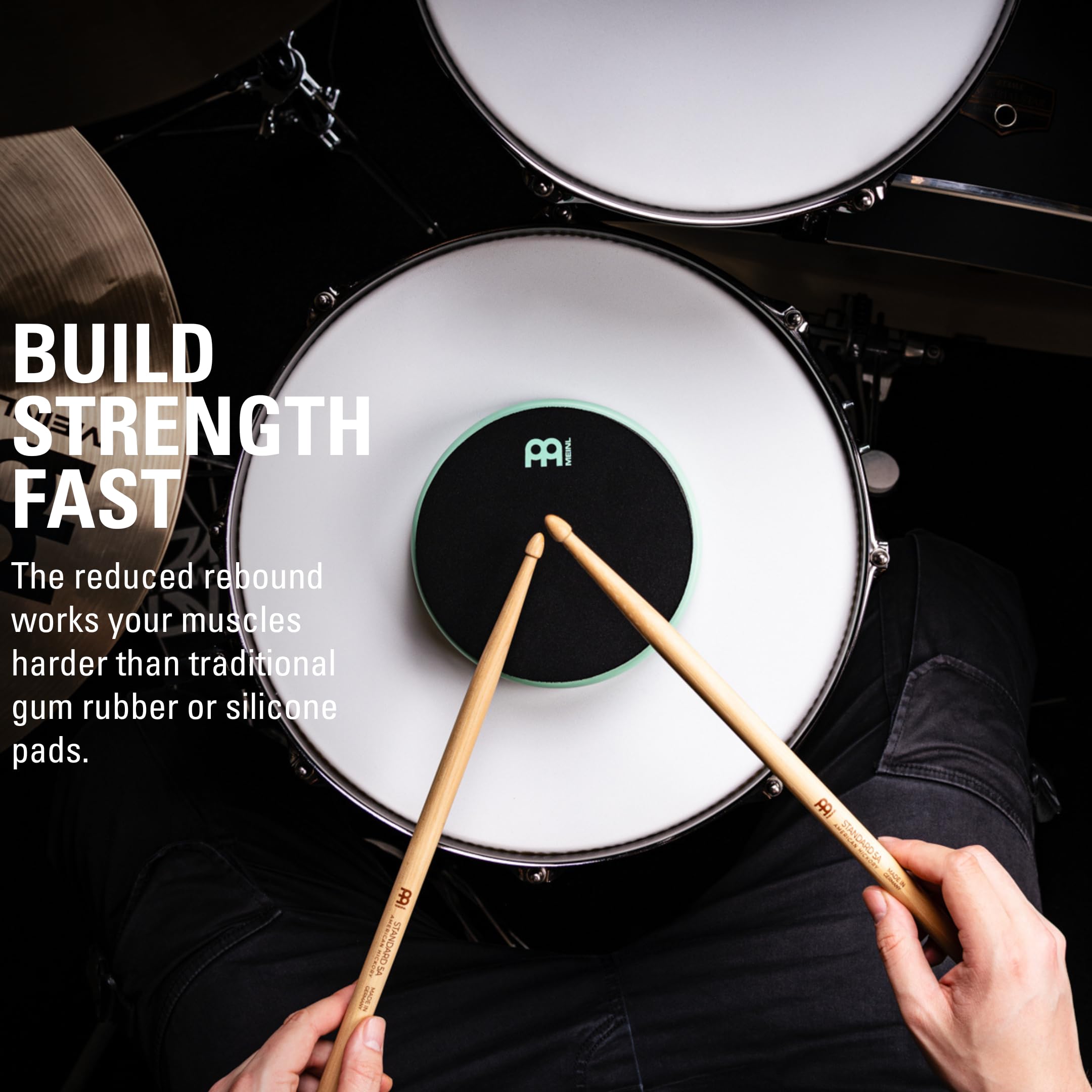 MEINL Cymbals Marshmallow Practice Pad 15,2 cm – Sea Foam