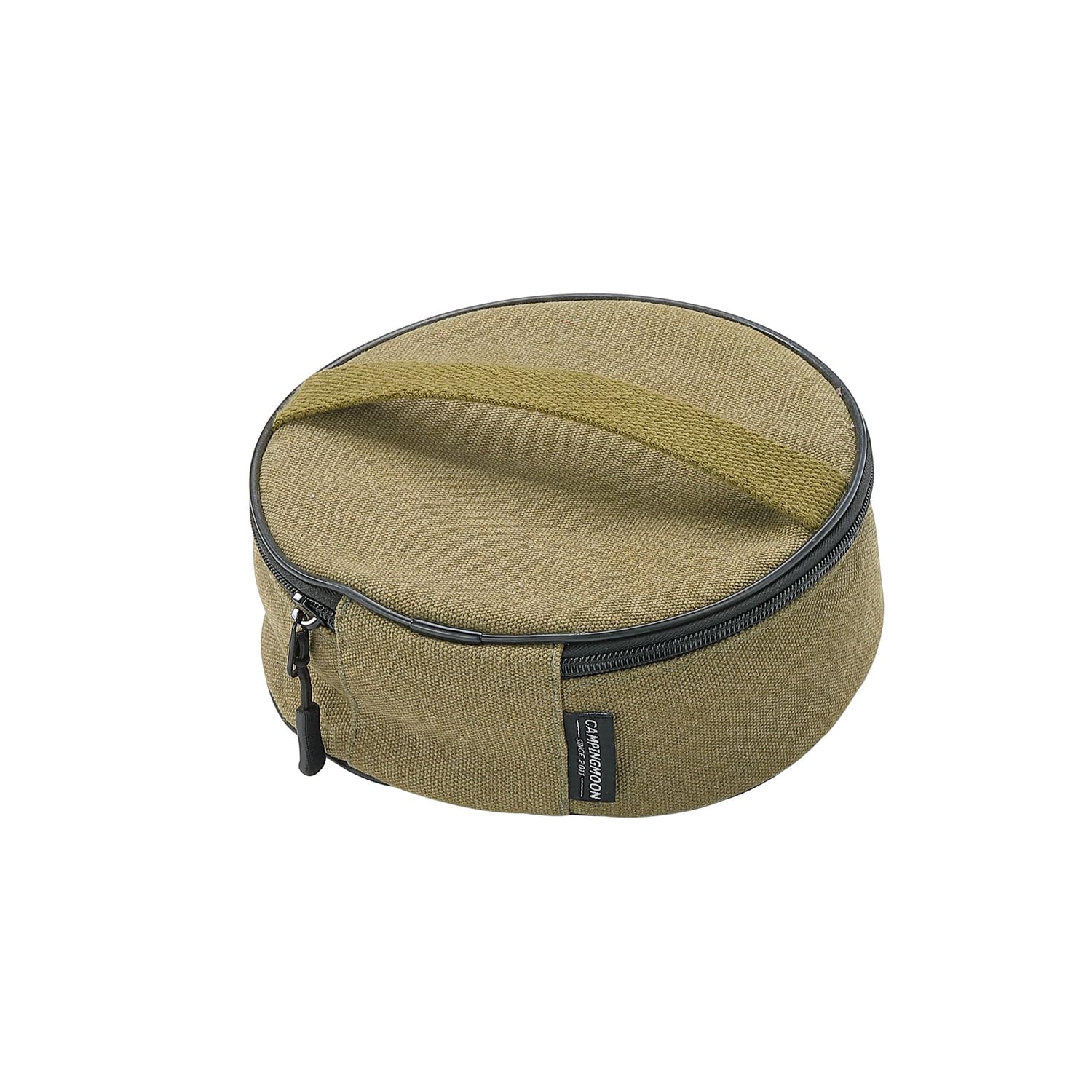Photo 1 of CAMPINGMOON Outdoor Plate Storage Case - Canvas, Green, Ø7 inch