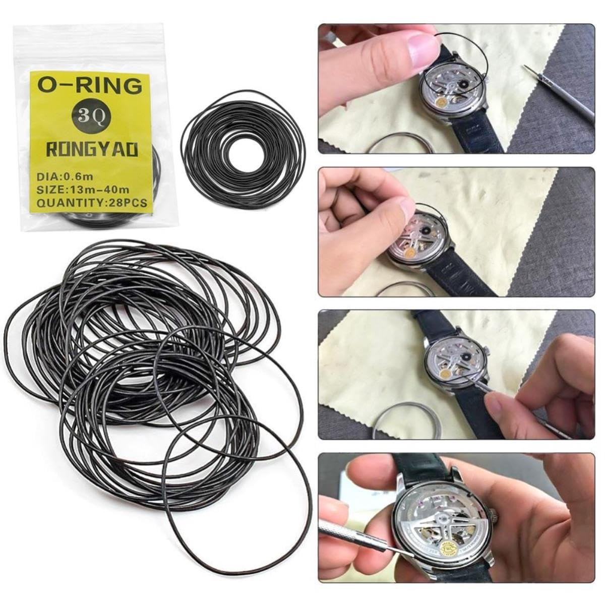 0.7mm/0.8mm O-Ring In Gomma Impermeabile Coperchio Posteriore Dell - Foto 4