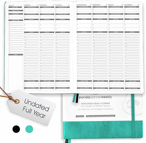 Panda Planner 2026 Undated Weekly Planner, To Do List Notebook