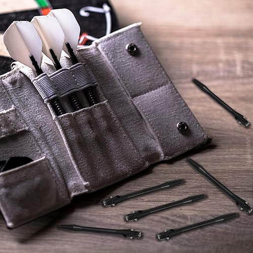 Miniatura 9 de BESPORTBLE 12pcs 2BA Dart Shafts 1.772in Aluminio Dart Shafts Gradas Dart Tallos Lanzar Accesorios