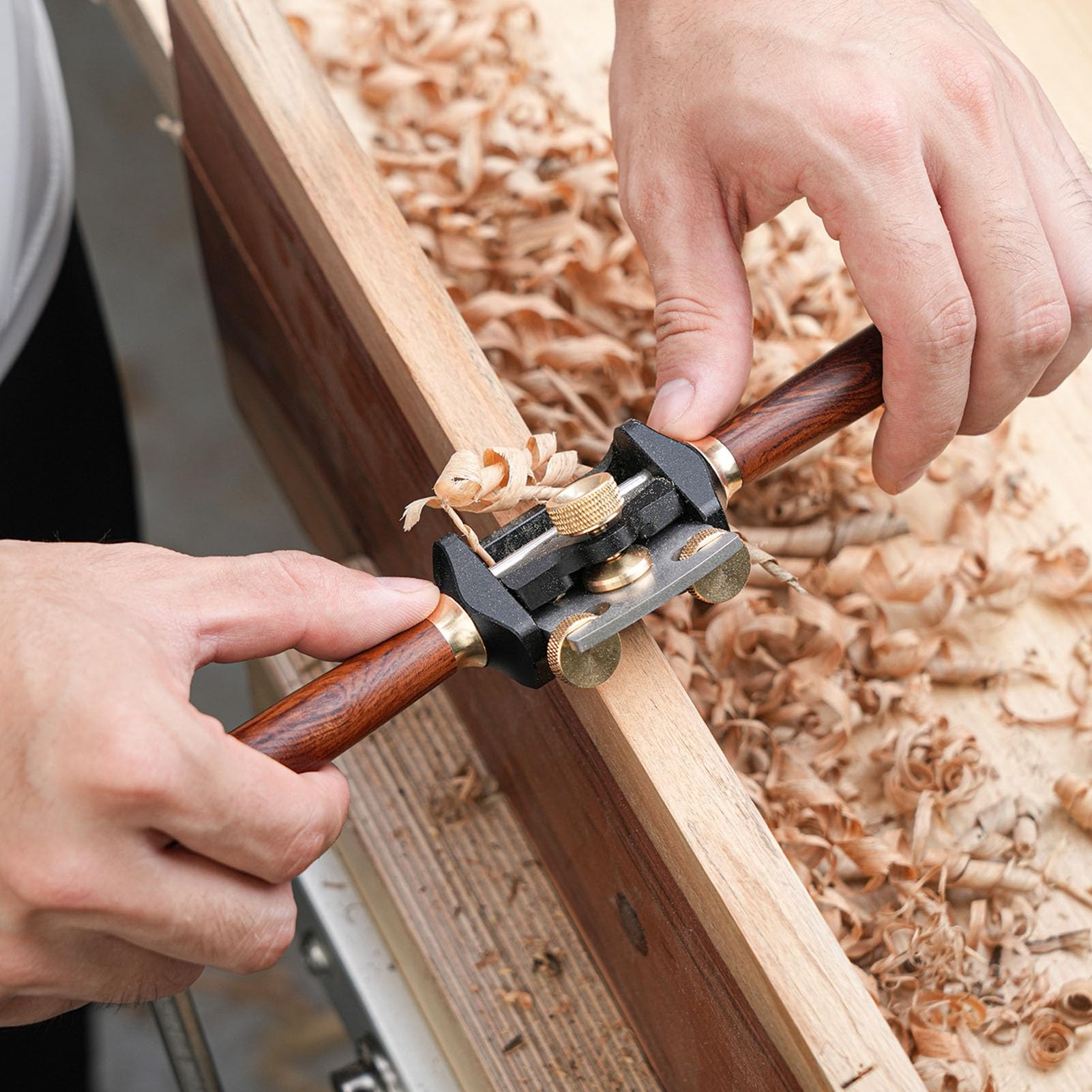 Pialla manuale per la lavorazione del legno Kuuleyn, pialla da banco regolabile, pialla per uccelli regolabile, pialla manuale in legno a base piatta per la lavorazione del legno,