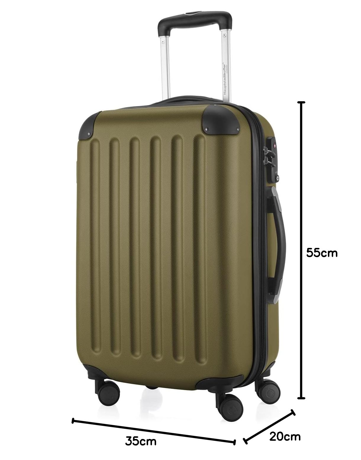 HAUPTSTADTKOFFER - Spree - Juego de 3 Maletas rígidas, Trolley expandible, Equipaje de Viaje, 4 Ruedas Dobles, TSA, (S,M y L), Menta — view 84