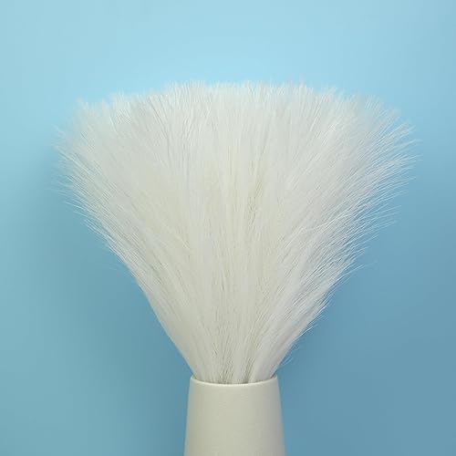 Miniatura 10 de 28 piezas de 17 pulgadas de hierba artificial de las pampas de flores sintéticas cortas de hierba de la pampa esponjosa para mesa, jardín,