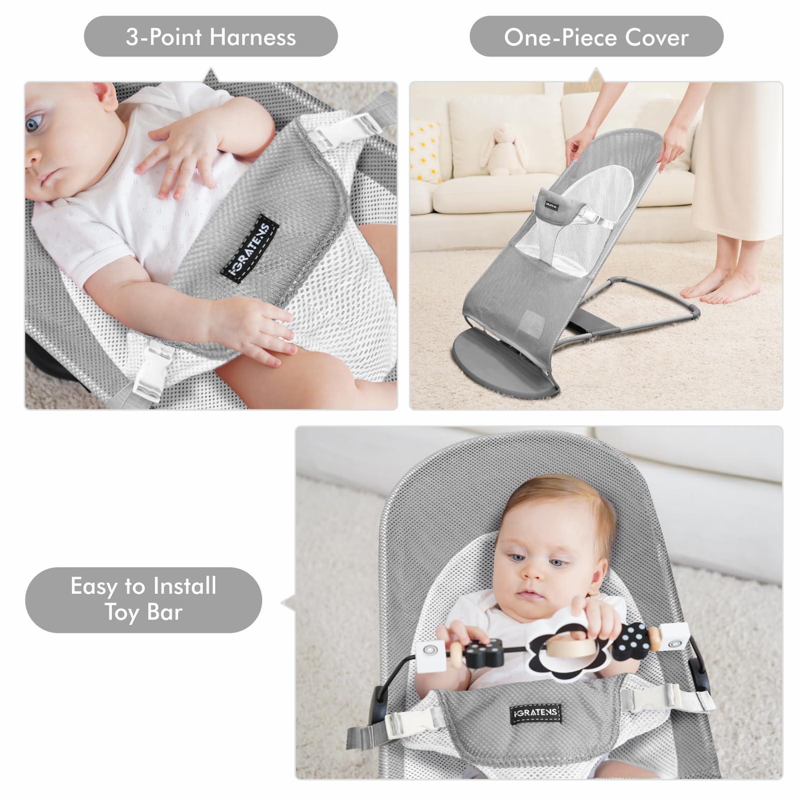 Amazon.co.jp: iGRATENS バウンサー用ファブリックシート 