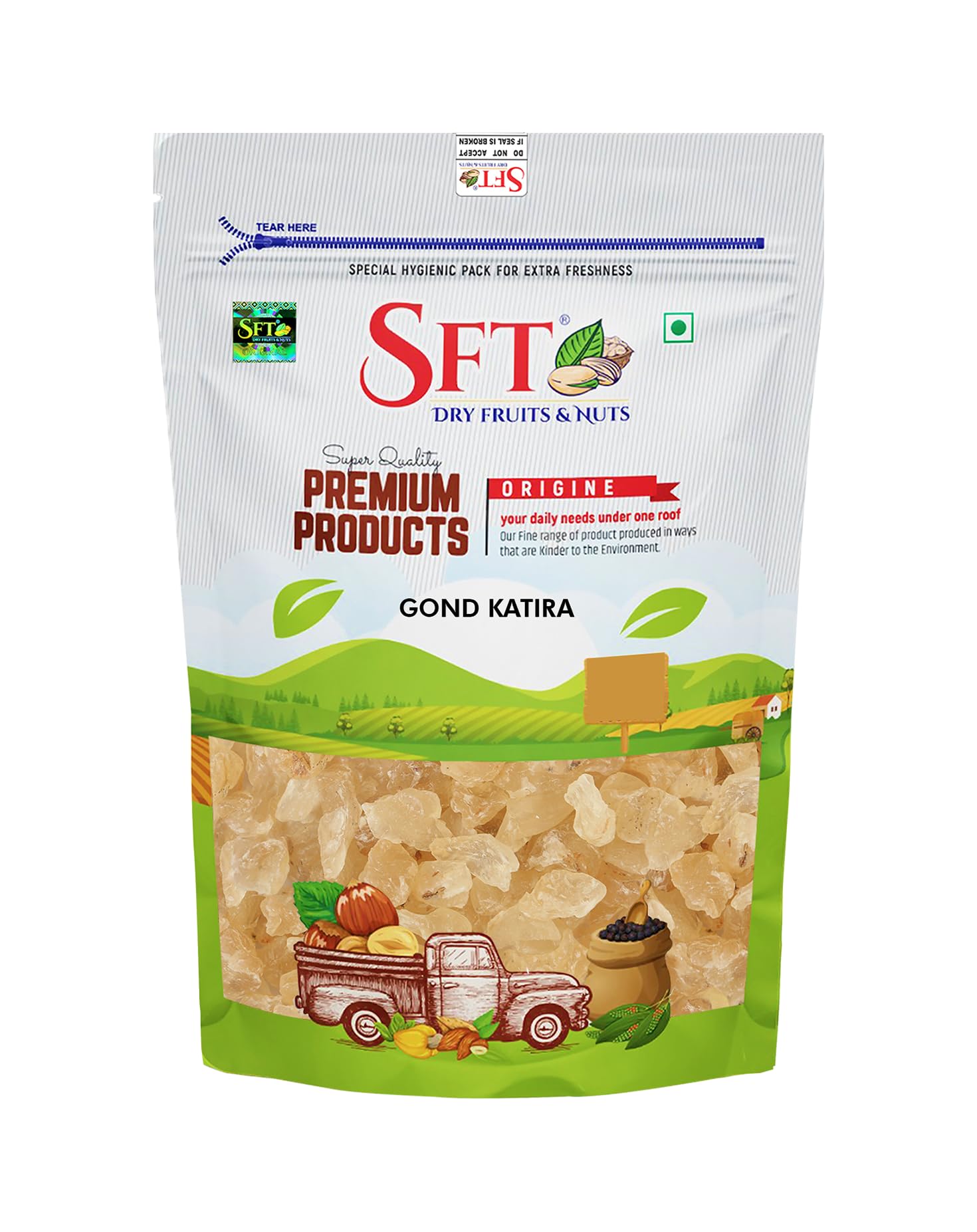 SFT Gond Katira Pure (Edible Gum) - 200 grams | Tragacanth Gum | High Cooling Properties Herbal Food | Super Food |