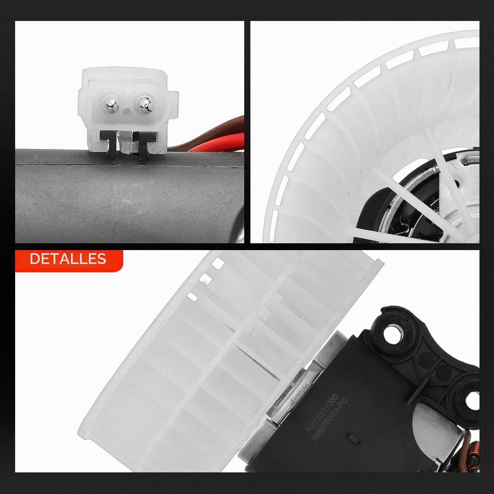Frankberg Motor del Ventilador del calefactor Compatible con Vito Bus W639 Vito/Mixto Furgoneta W639 Viano W639 Replace# 0008357904