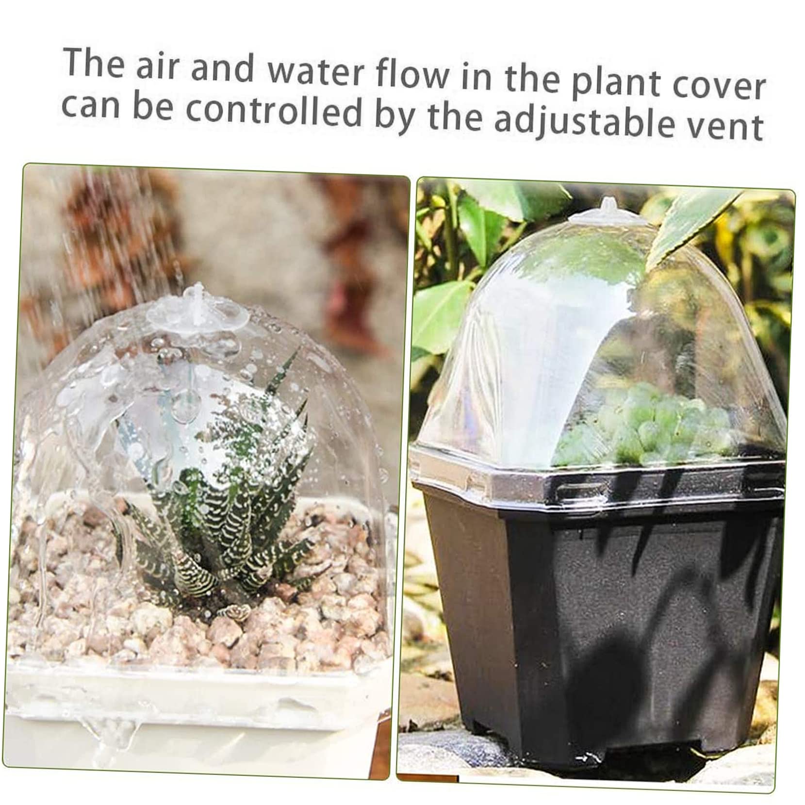 BESPORTBLE Cloche De Protection pour Plantes - Lot de 10 Cloches en Plastique Transparent pour Jardin - Et Potager Idéales Contre Le Gel Et pour La Germination des Semis Parfaites pour