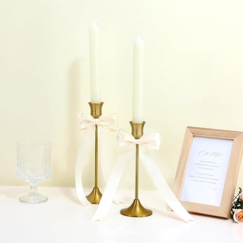 Miniatura 3 de MAYREEL Cinta de satén marfil de 78 pulgadas, color crema claro, doble cara para envolver regalos, manualidades, lazos para el cabello, ramos de