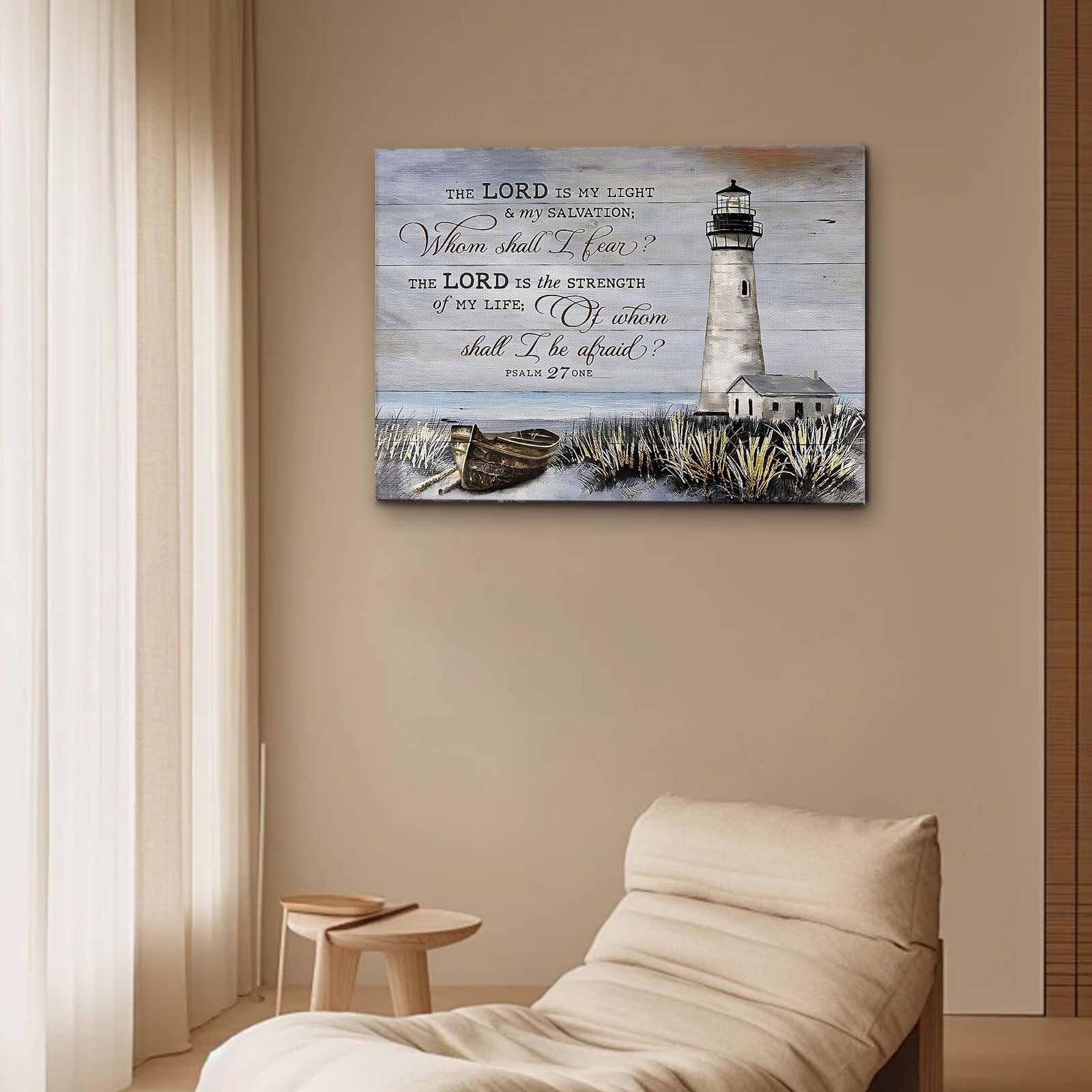 Qiukoo Wall Art with Frame, Lighthouse Ornaments Coastal Canvas Prints and Posters for Bedroom Decor Living Room - Image 3