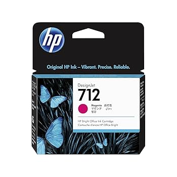 HP 712B ブラック , 712 シアン , マゼンダ , イエロー HP 712 3ED69A Original Yellow Ink Cartridge, Bright Office