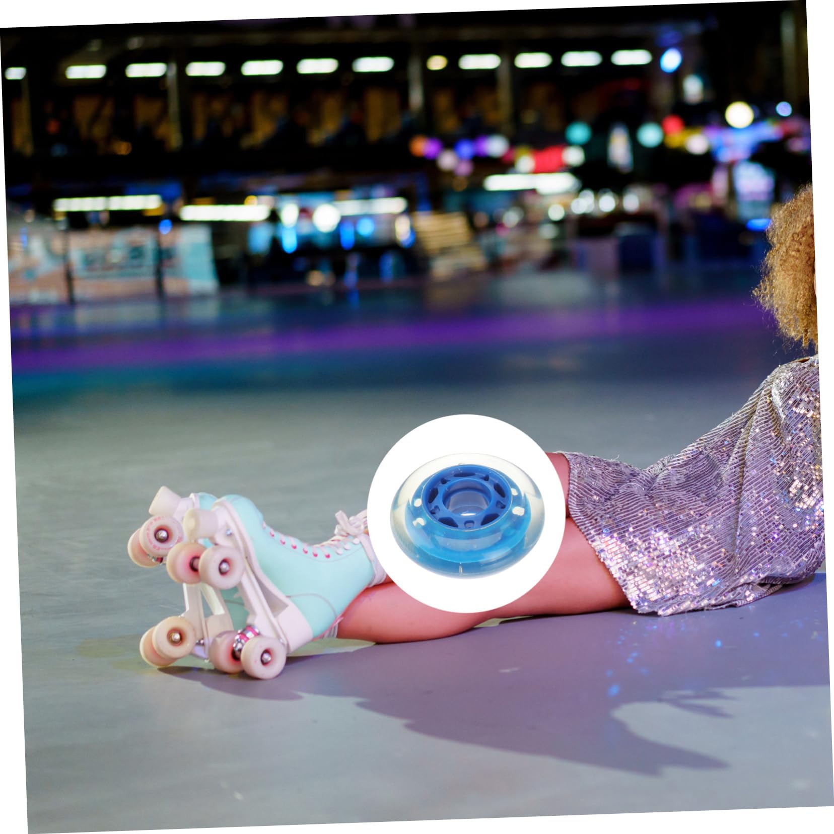 NAMOARLY Upgrade Your Skating Experience 4 Pack 70mm Pu Roller Skate Wheels for Skating Shoes Decorative Skate Supplies