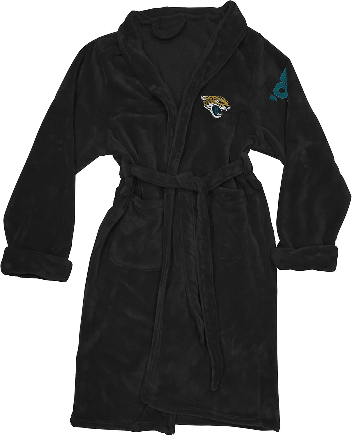 Northwest The Company Official NFL Jacksonville Jaguars Men's L/XL Silk Touch Bath Robe with Number, 26" x 47"