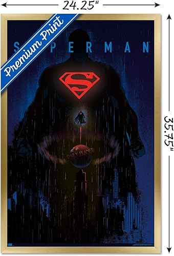 Miniatura 101 de Trends International DC Comics: Dark Artistic - Póster de pared de Superman, 34 pulgadas de largo x 22.4 W, versión premium sin marco