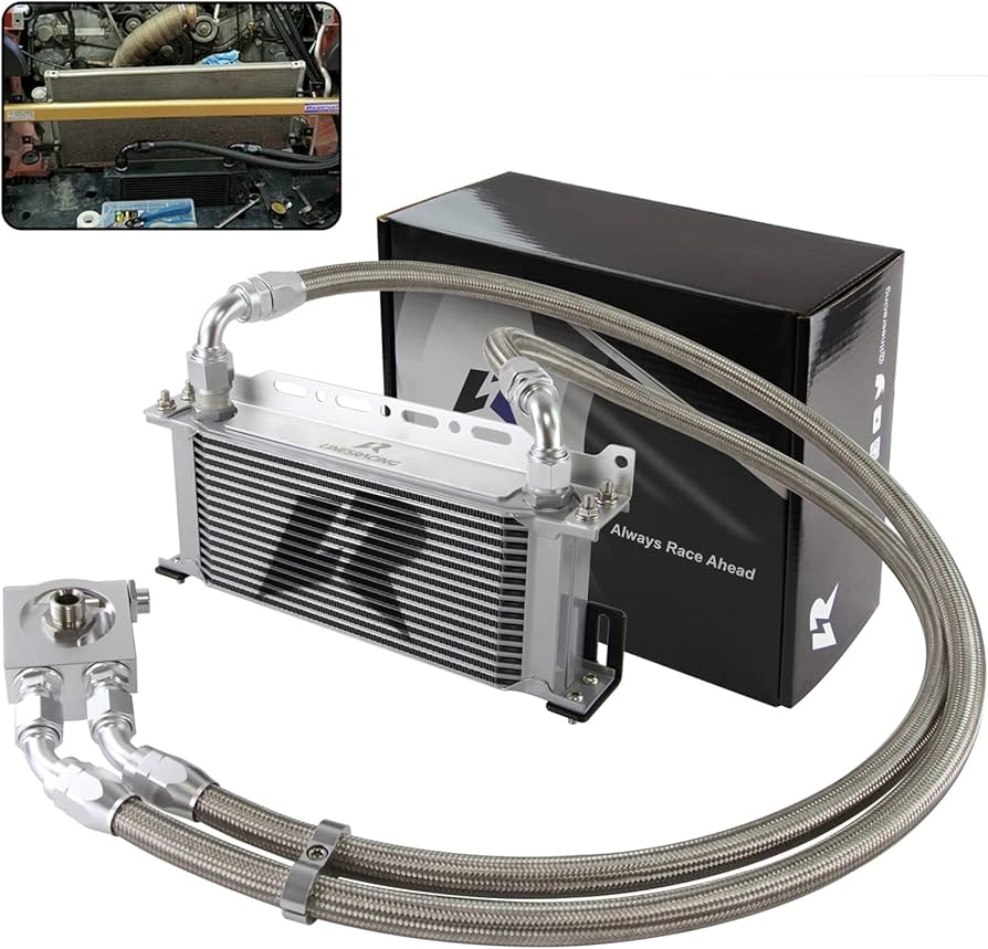 Amazon.com: PKSABB 16 Row Oil Cooler Kit, AN10 Transmission Engine