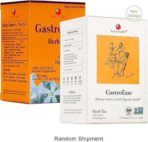 Miniatura 2 de Health King GastroEase - Té de hierbas, bolsitas de té, caja de 20 unidades