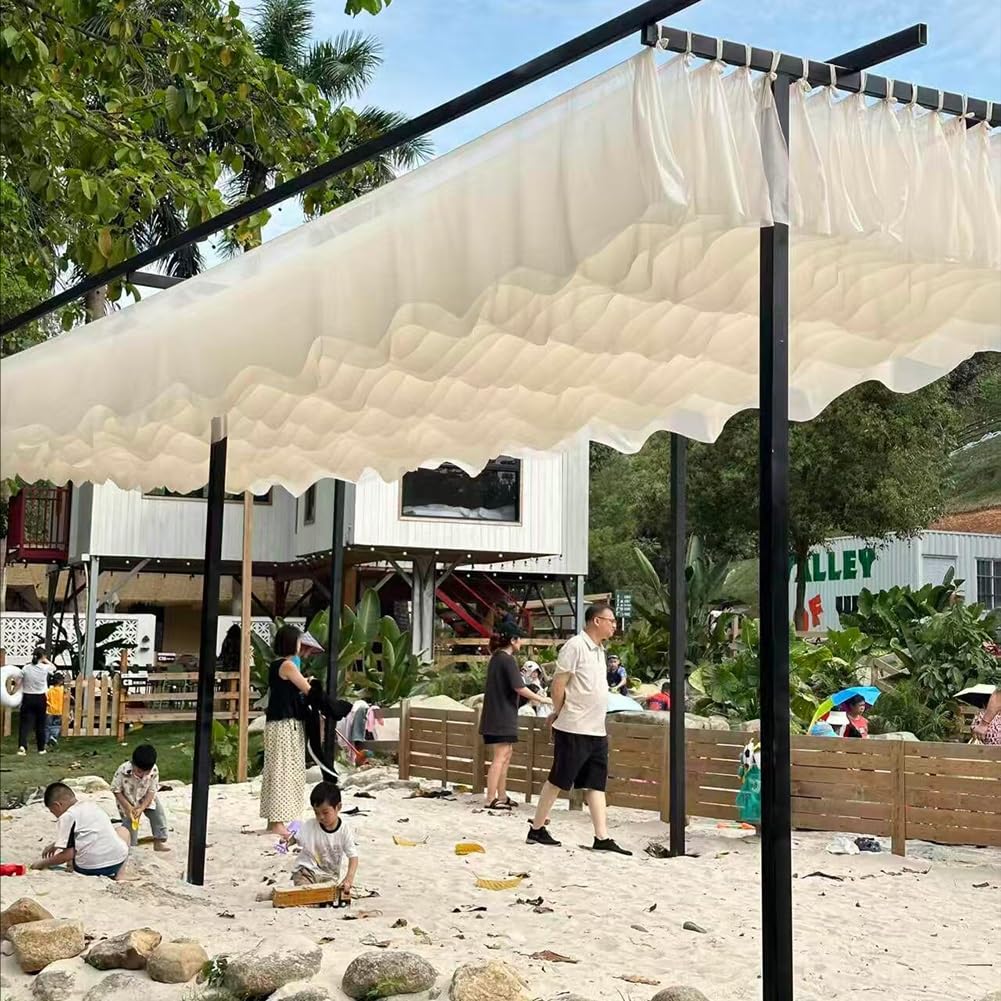 Voilages pour Décoration De Pergola, Lot de 10 Bandes De Tissu