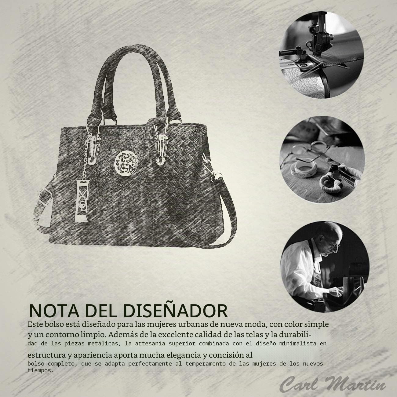 NICOLE & DORIS Bolsa de Mano para Mujeres Bolsos de Hombro Bolsos Bandolera Tote clásicos