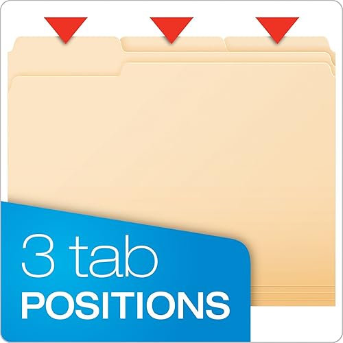 Miniatura 6 de Pendaflex Bolsillos expandibles para archivos, tamaño carta, cuerda roja, expansión de 3.5 pulgadas, 25 por caja y carpetas de archivos, tamaño