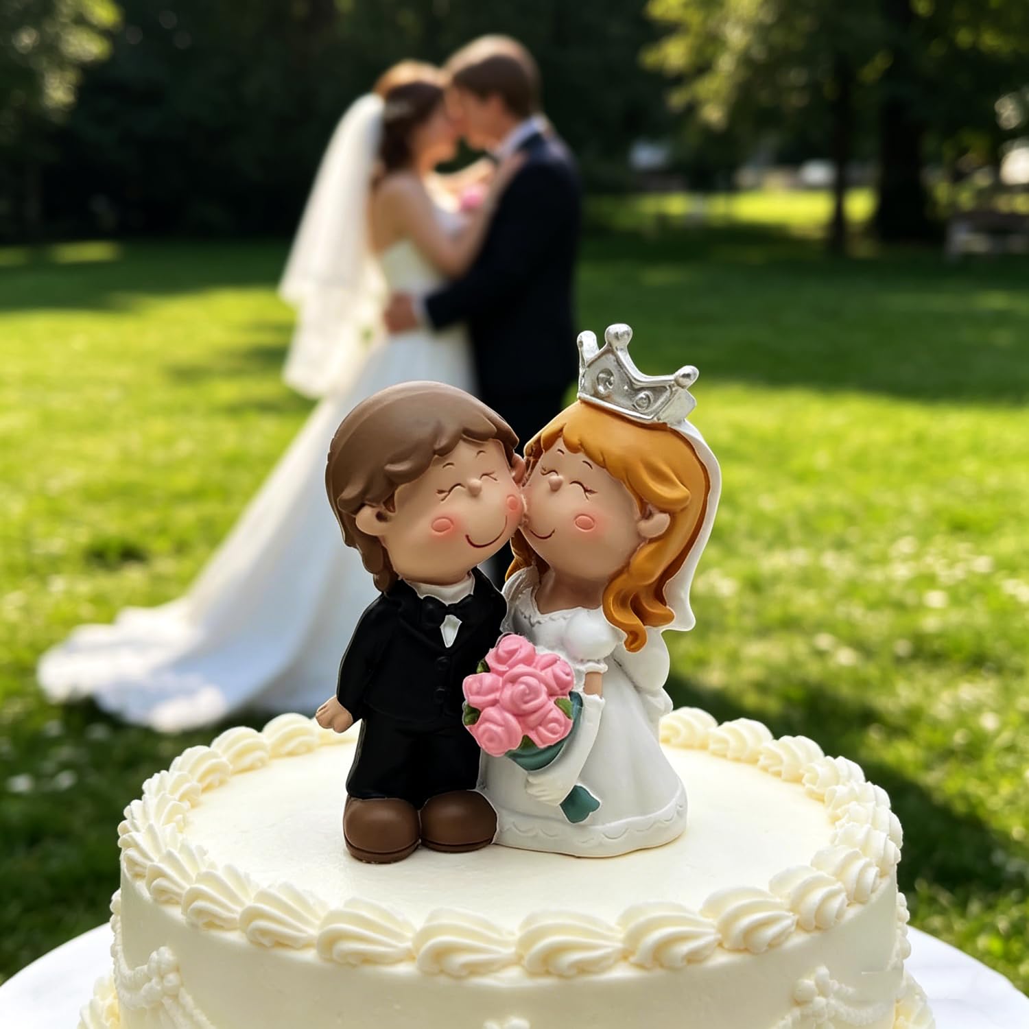 Hochzeitstorte mit Brautpaar