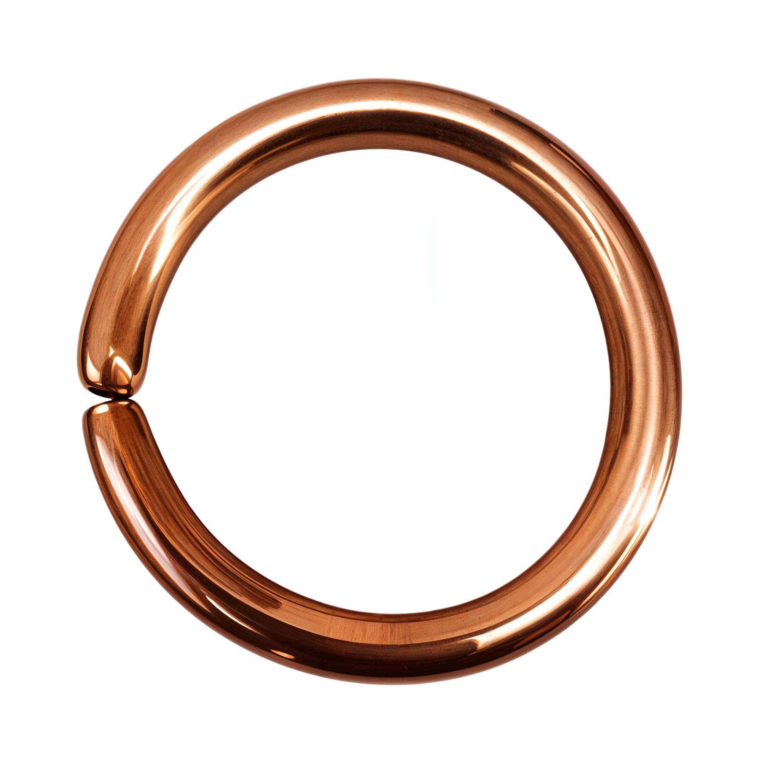 Heavy Pure Copper thick Bracelet Bangle Unisex Kada Solid Handmade Cuff for Men & Women