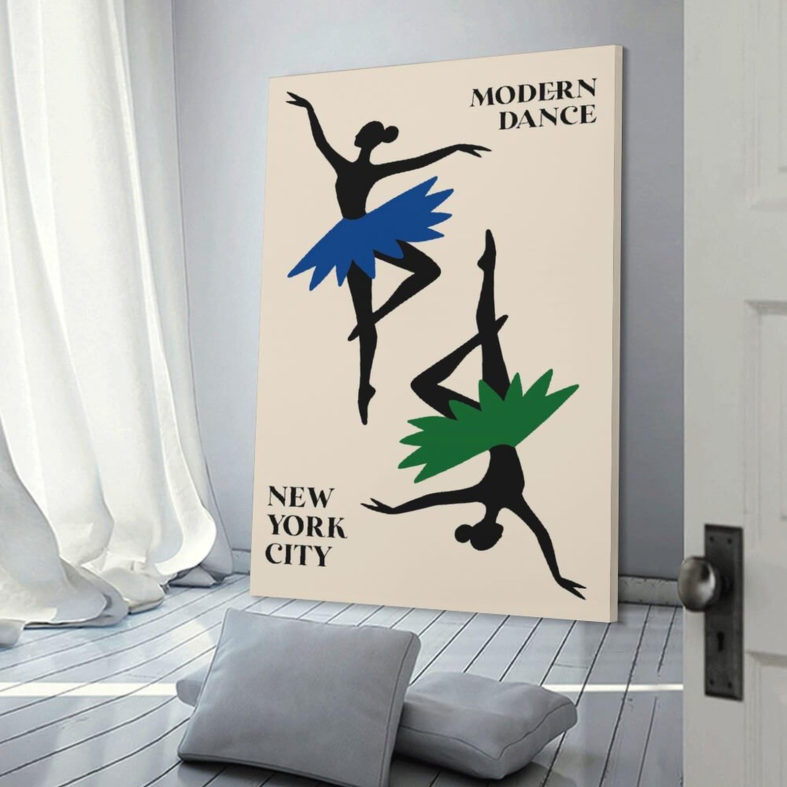 Junmoney Home Decor Wall Art Modern Dance Ballet, 24x36inch(60x90cm), for Workspace Walls, Study Corners Or Bedrooms, A Smart Decor Choice for Study Walls