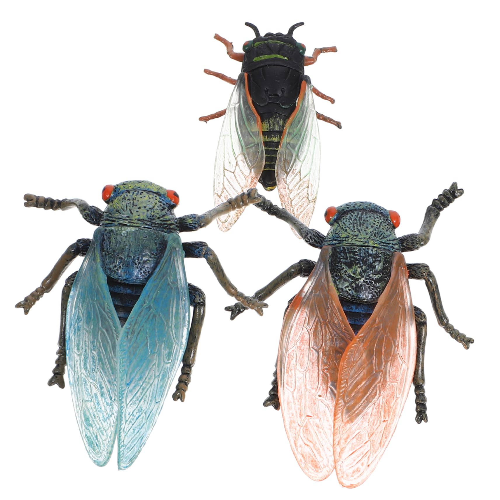 Abaodam 12pezzi Cicada Figurine Da Decorazione Realistica Per e Scrivanie Giocattolo Cognitivo Educativo Per Simulazione Insetto Resistente e Creativa Originale Per Appassionati