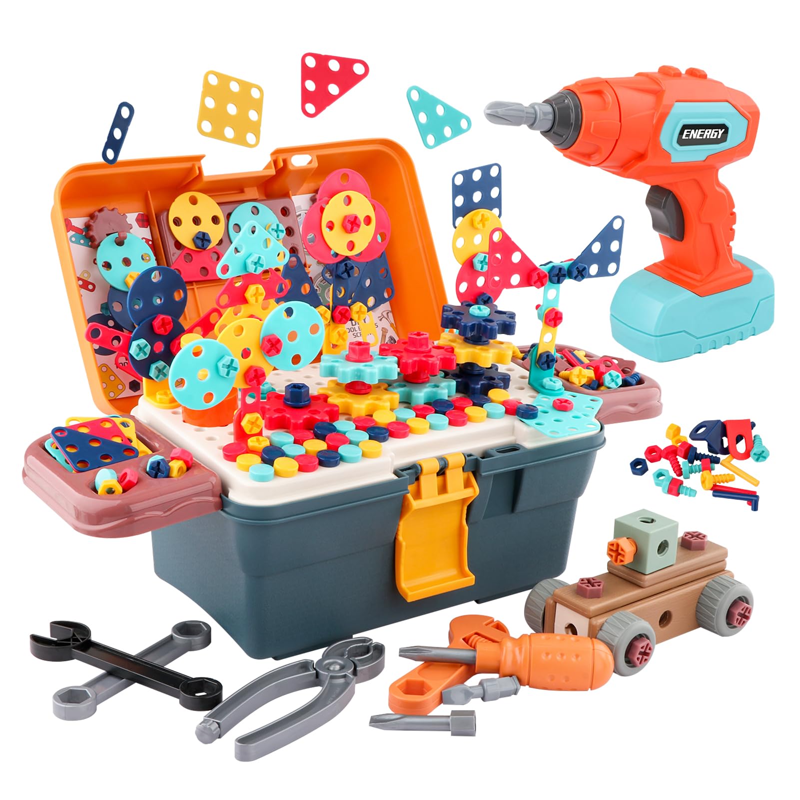 電子ペットおもちゃ 3点セット Amazon | Bvdfgk 子供用ドリルとネジセット - 子供用ドライバー