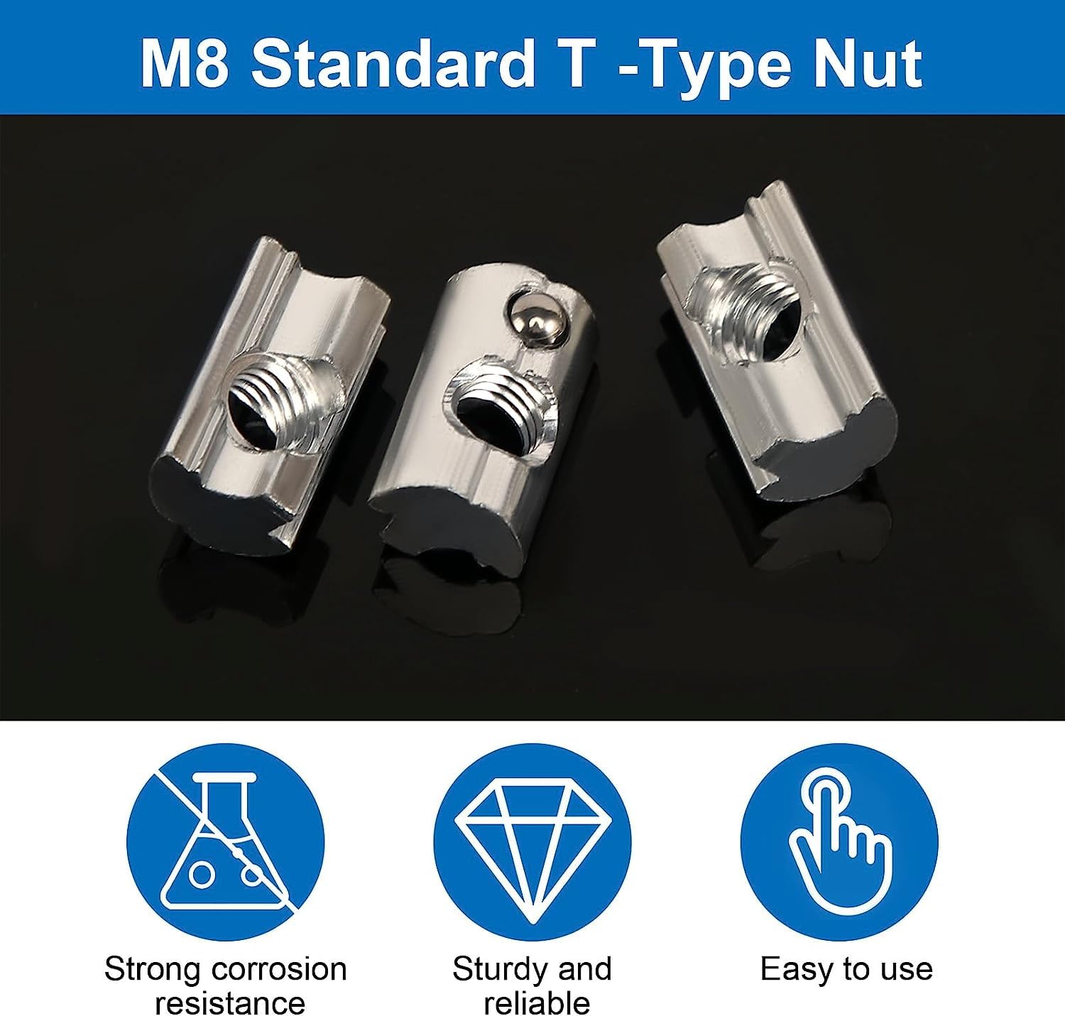 Ellxen 20 Pietre Scanalate Con Scanalatura A Sfera 8, Serie 40 - Foto 4