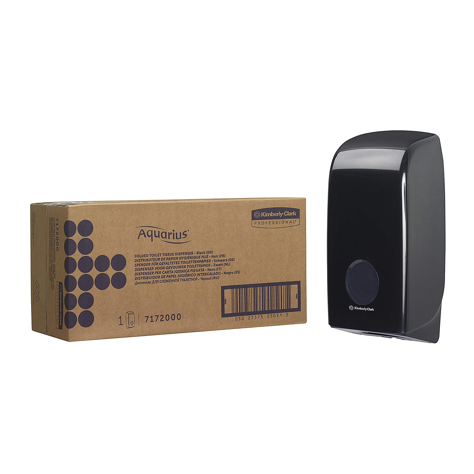 Dispenser Carta Igienica Aquarius - Nero, A Strappo Singolo, Compatibile Con Kleenex E Scott - Foto 4