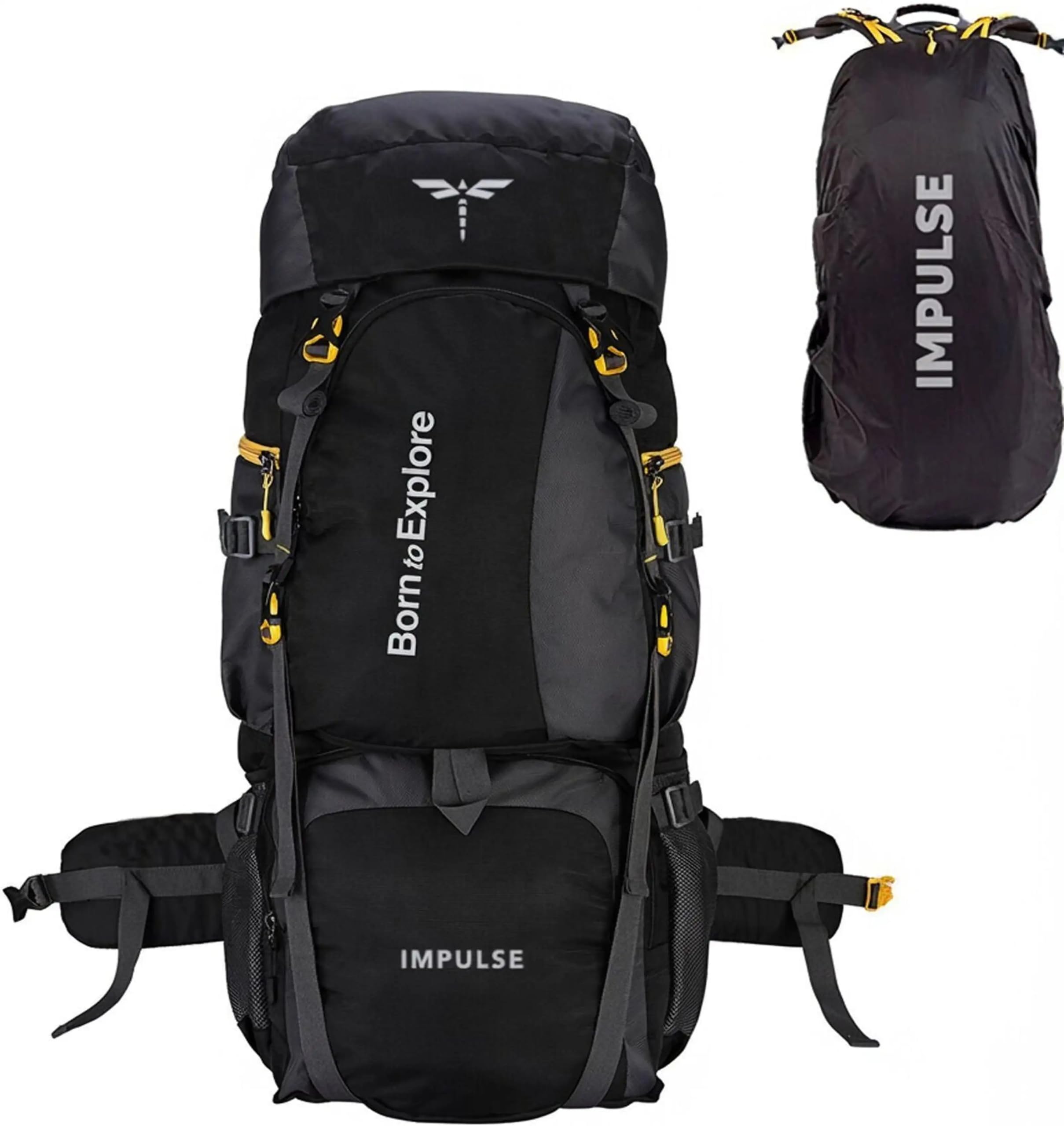 Impulse Rucksack bags 80 litres travel bag for men tourist bag for travel backpack for hiking trekking Bag for men camping Curve N Bag with 1 year Warranty-image-30