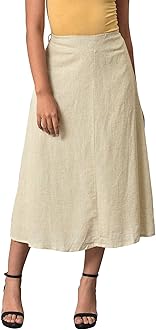 W for Woman W Pure Cotton Midi Skirts for Women | Pure Cotton Skirts for Women