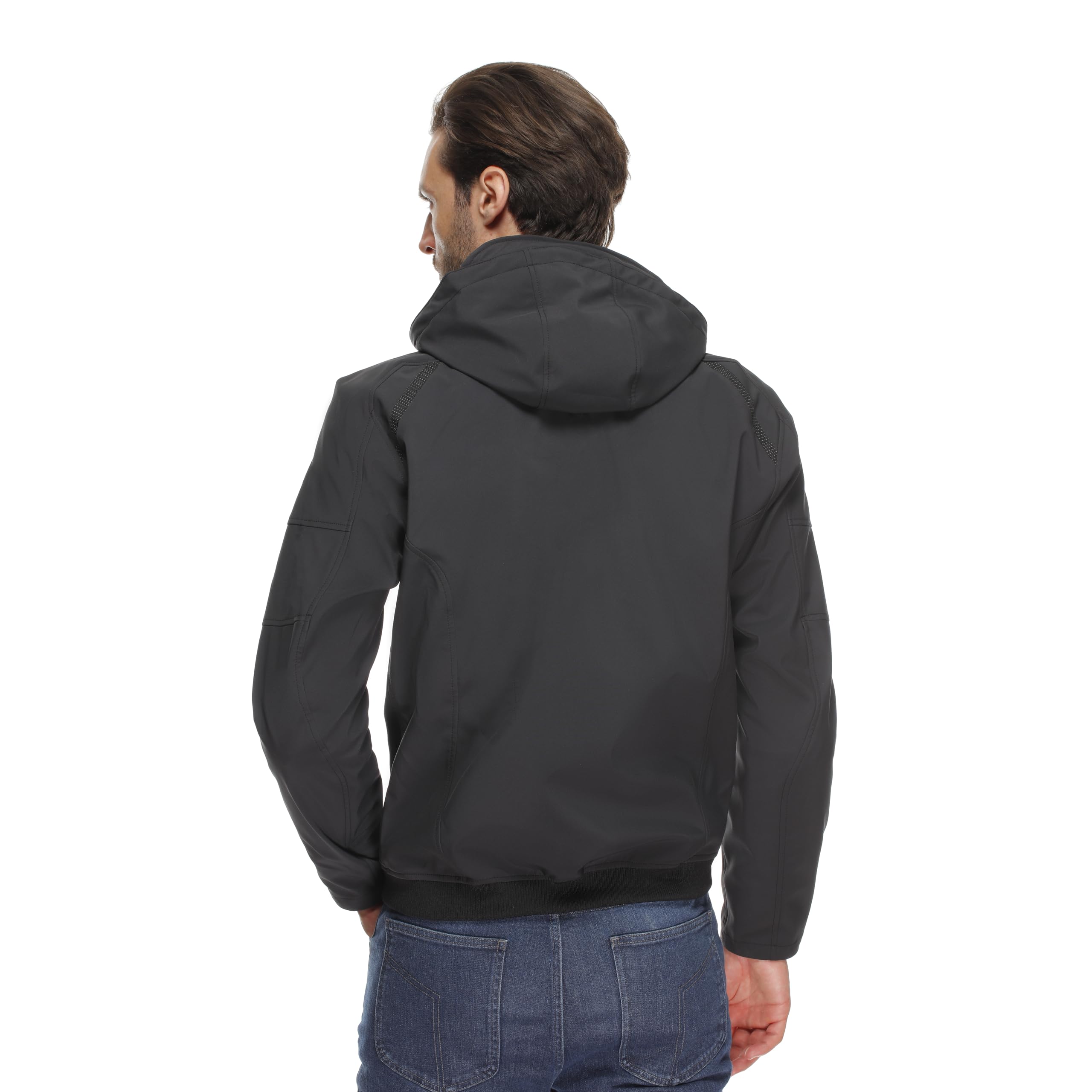 DAINESE - Ignite 2 Tex Jacket, Veste de Motard à Capuche en Tissu, Homme, Noir, 52 | Étanche