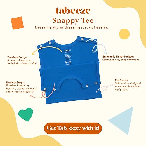 Vista 11 de Shoulder Side Snap Baby Tee with Top Snaps, As Seen on Shark Tank, 100% GOTS Organic Cotton, Toddler Boy/Girl Clothes