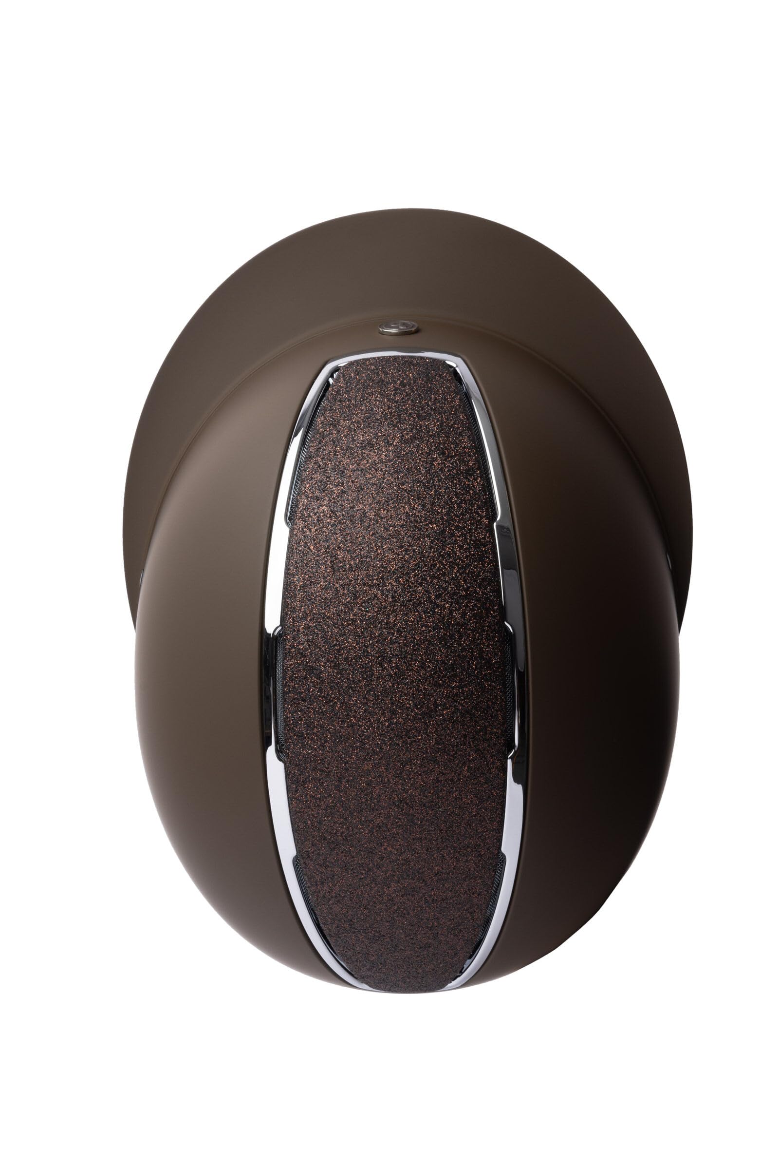 Horze Damen Reithelm Monarch Metallic Glitzer, CE EN 1384:2023, größenverstellbarer Reiterhelm, Braun, 52/54