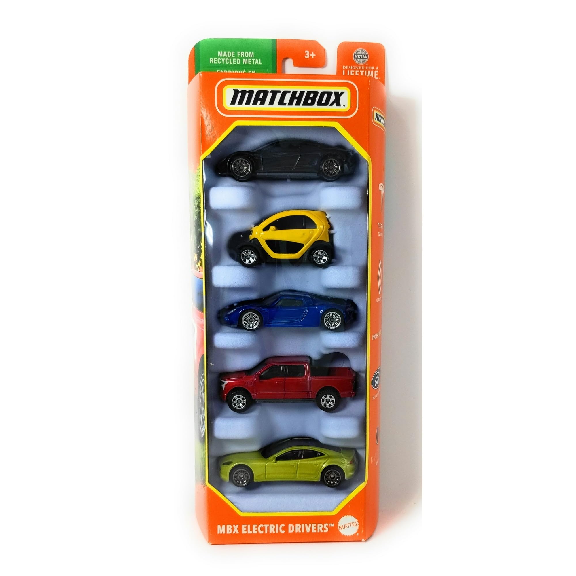 Amazon.com: Matchbox 5-Pack MBX Electric Drivers HVT60 : Toys & Games
