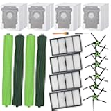 S9 Replacement parts for irobot roomba s9(9150) s9+ s9 Plus(9550) Series Vacuum Cleaner, 2 Set of Multi-Surface Rubber Brushes 4 Filters 4 vacuum Bags 6 Side Brushes 2 tools