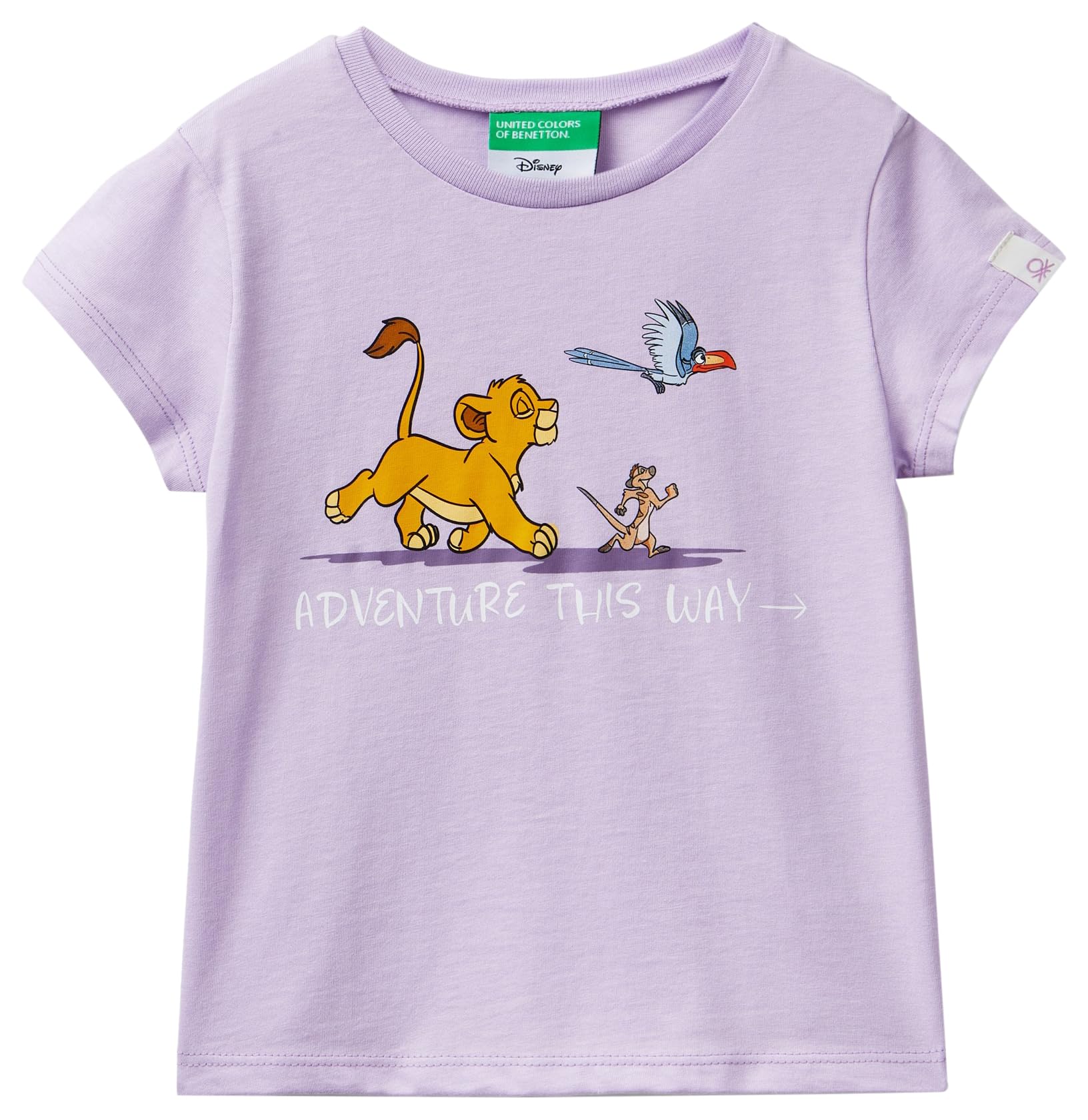 T-Shirt Violet Manches Courtes pour Fille - United Colors of Benetton